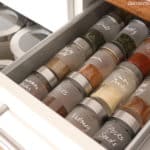 Ikea Spice Drawer Organization by Oh Everything Handmade