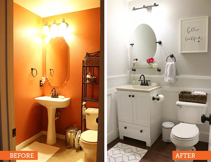 Powder room Before&After