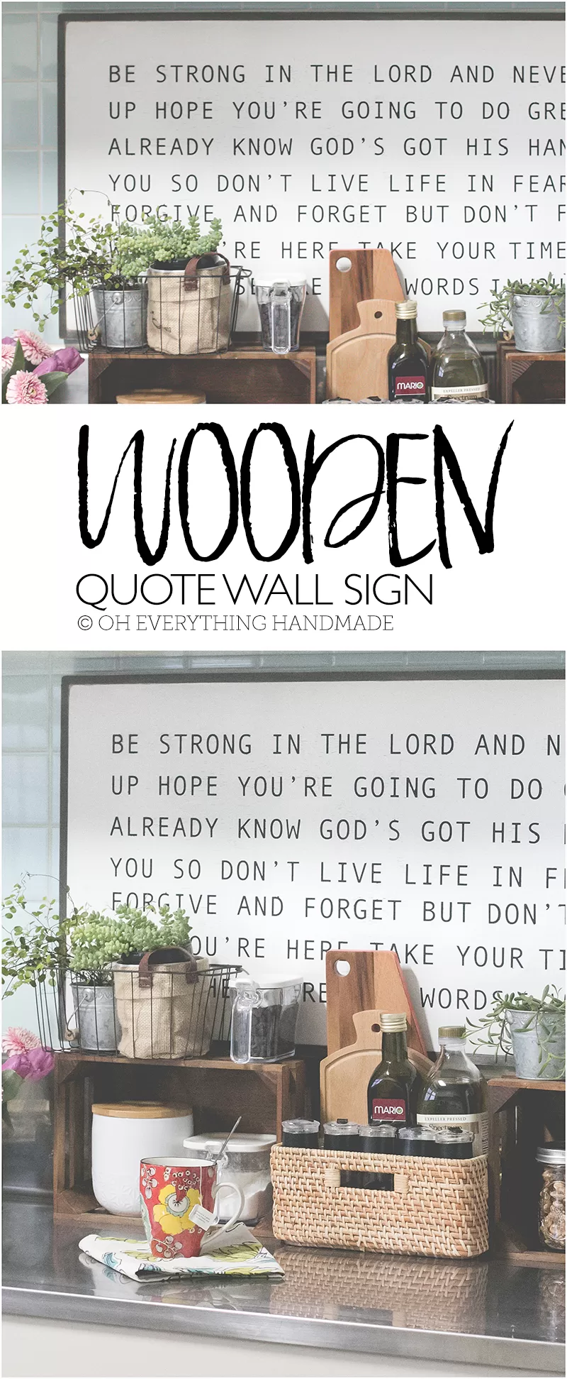  Wooden Quote Wall Sign DIY Crafts and Decor Ideas