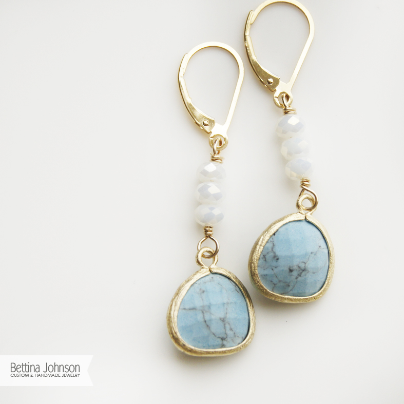 Custom order Drop earring by bettina johnson jewelry