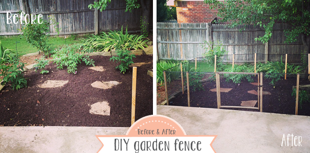 diy vegetable garden fence