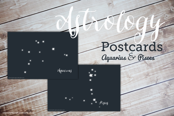 Astrology Postcard for February and March
