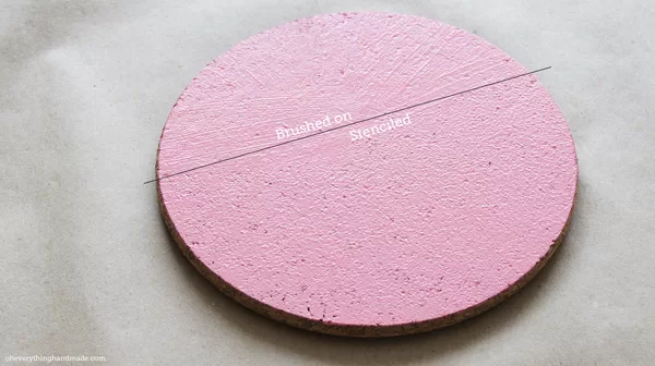 choose your finish, brushed on or stenciled?