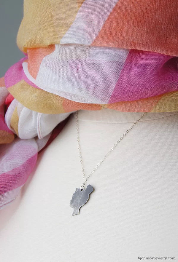 Silhouette necklace of your child, sibling, friend, wife, or husband