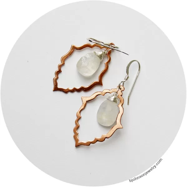 Moroccan Copper Earring by Bettina Johnson Jewelry