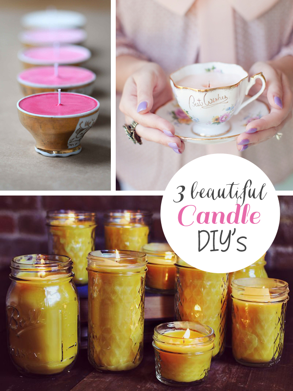 3 Beautiful Candle DIY's for Mother's Day