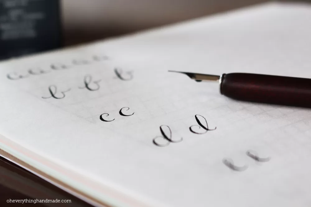 Step 1 - Calligraphy how to learn