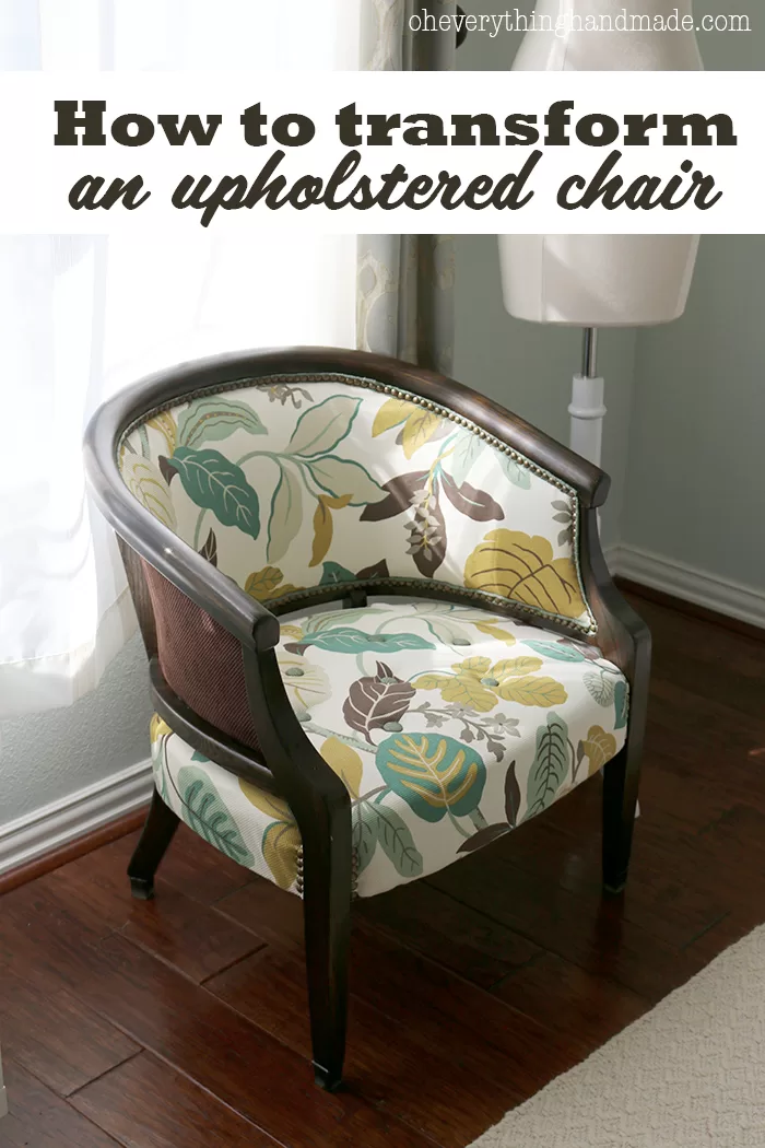 How To Transform An Upholstered Chair, How To Diy Upholstery Chair