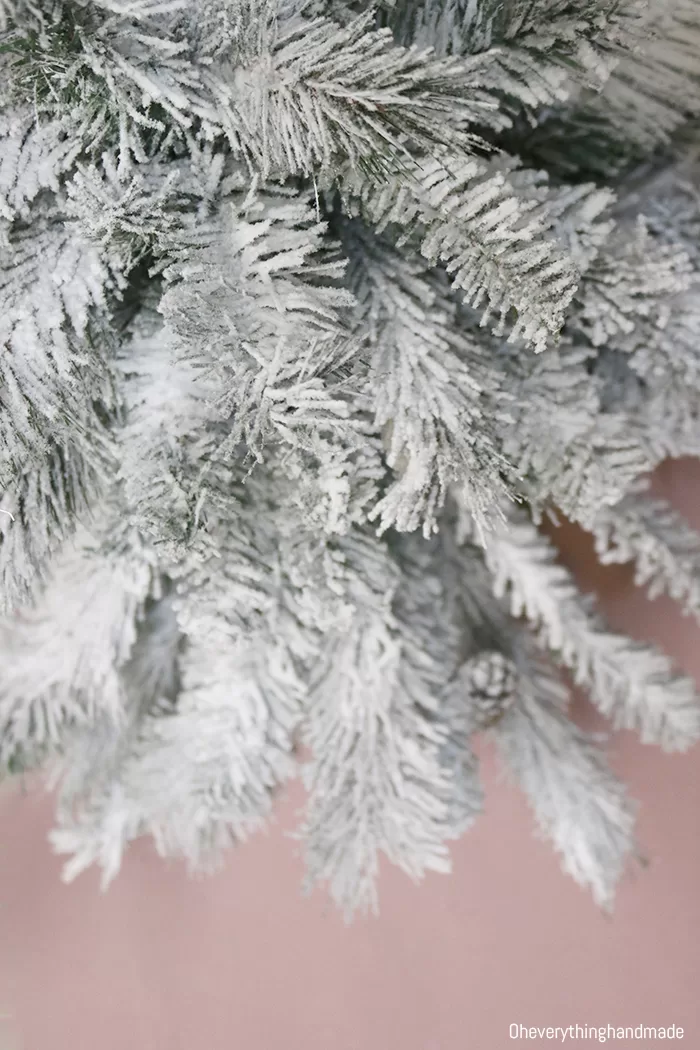 How to Flock a Christmas Tree On A Budget
