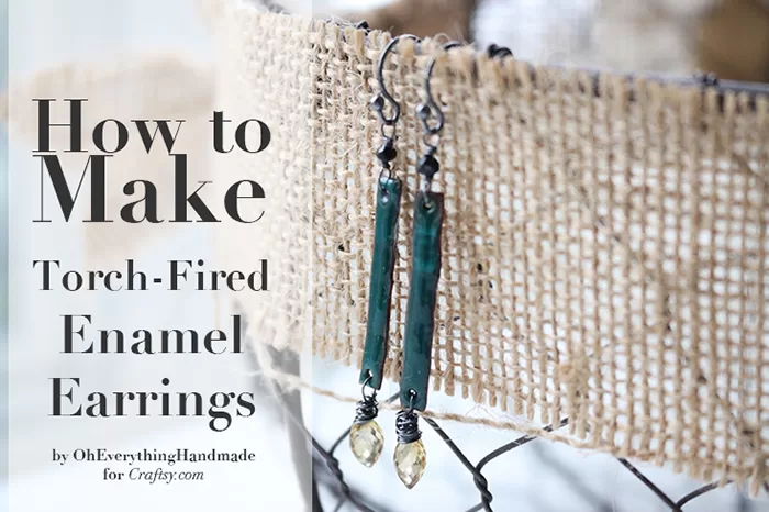 How to make enamel earrings1