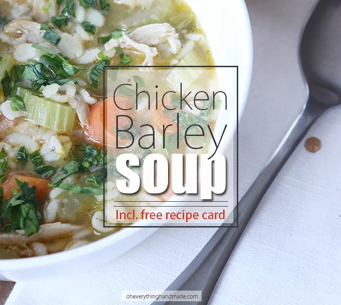 Chicken Barley Soup Recipe